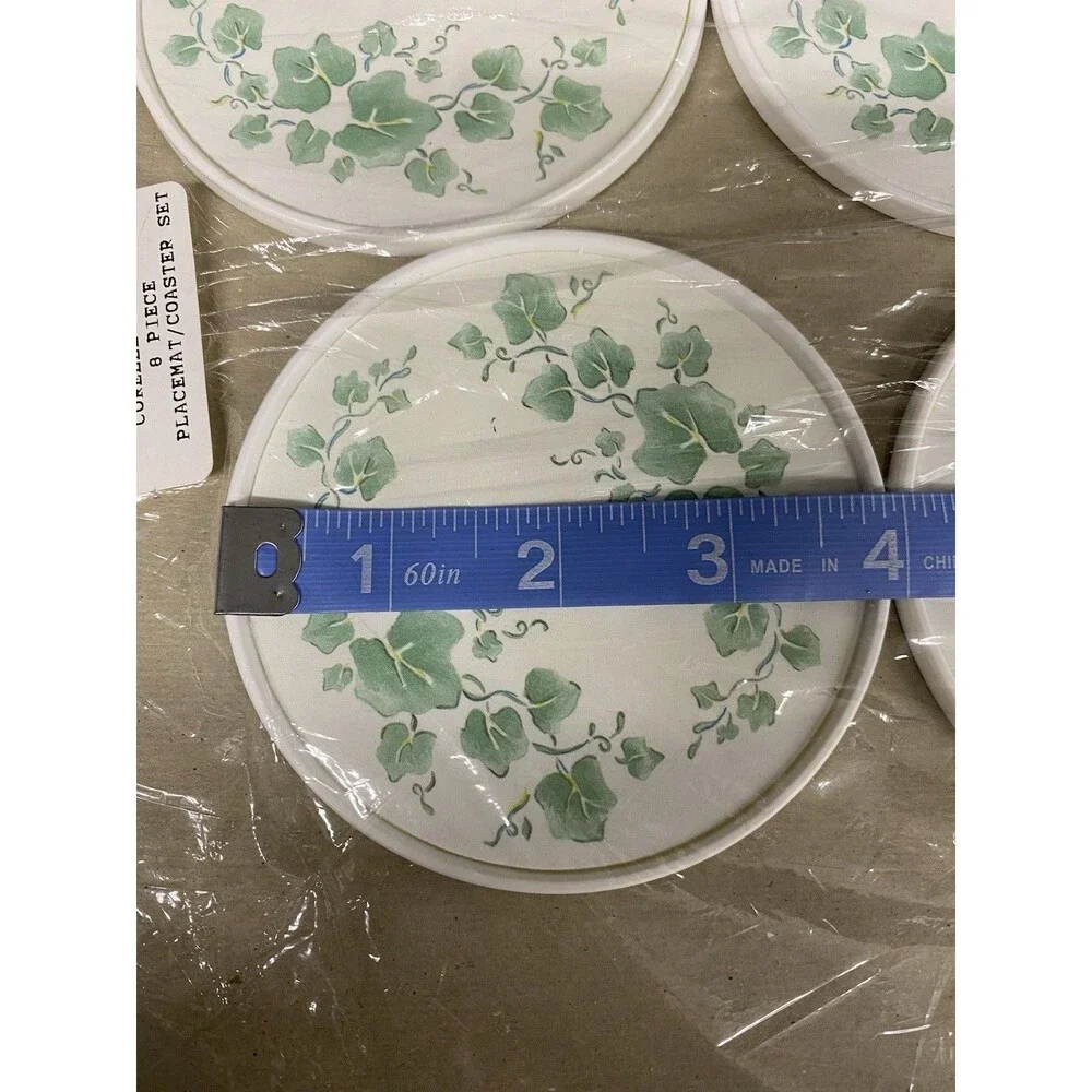 Vtg Corelle Corning Coordinates Callaway Ivy Coasters & Reversible Placemats NEW
